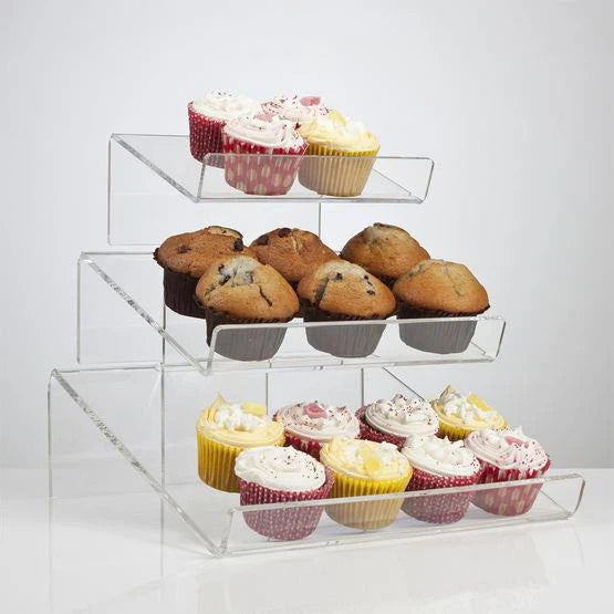 3-Tiered Cupcake Display Stand Display Stand by The Acrylic Factory | The Acrylic Factory Sdn Bhd