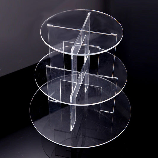 3-Tiered Food/Cake Stand Display Stand by The Acrylic Factory | The Acrylic Factory Sdn Bhd