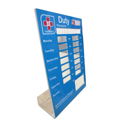 Duty Board Display Stand by The Acrylic Factory | The Acrylic Factory Sdn Bhd