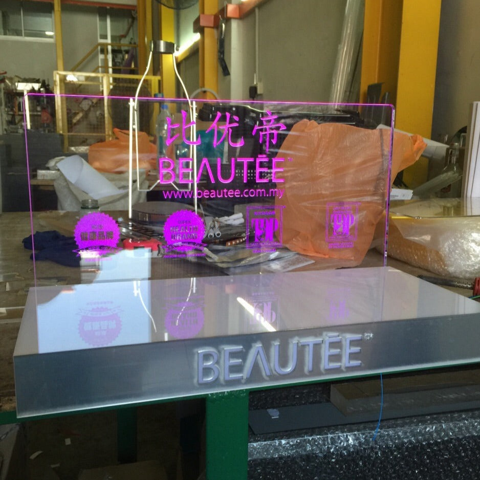LED Light Counter Display – The Acrylic Factory Sdn Bhd