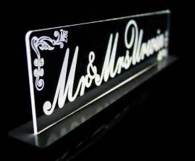 LED Personalized Plate Stand Display Stand by The Acrylic Factory | The Acrylic Factory Sdn Bhd