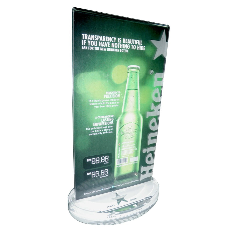 Menu Stand Display Stand by The Acrylic Factory | The Acrylic Factory Sdn Bhd