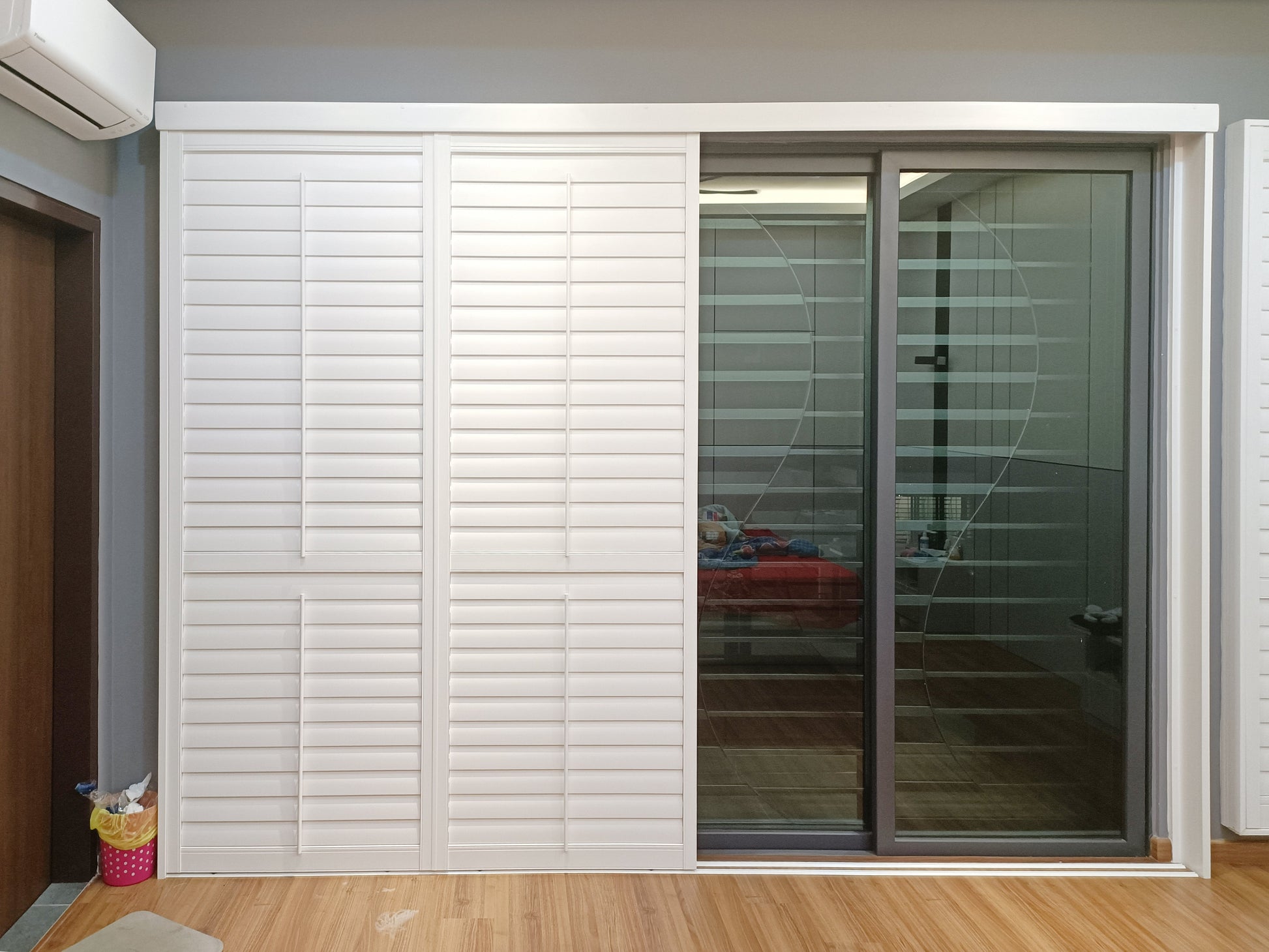 Sliding Door Vinyl Shutter by The Acrylic Factory Sdn Bhd | The Acrylic Factory Sdn Bhd